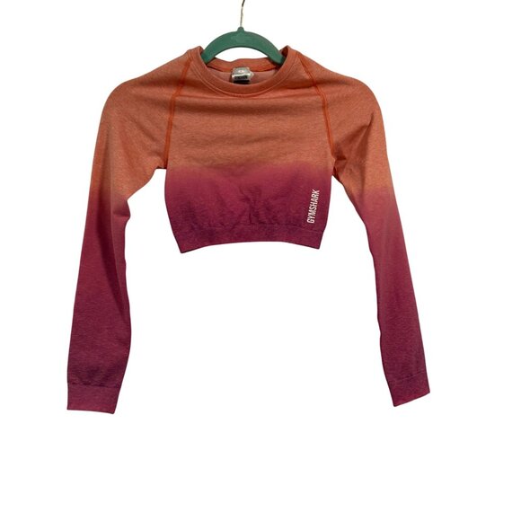 Gymshark Adapt Seamless‎ Cropped Ombre Dip-Dye Top Size XS - Picture 1 of 7
